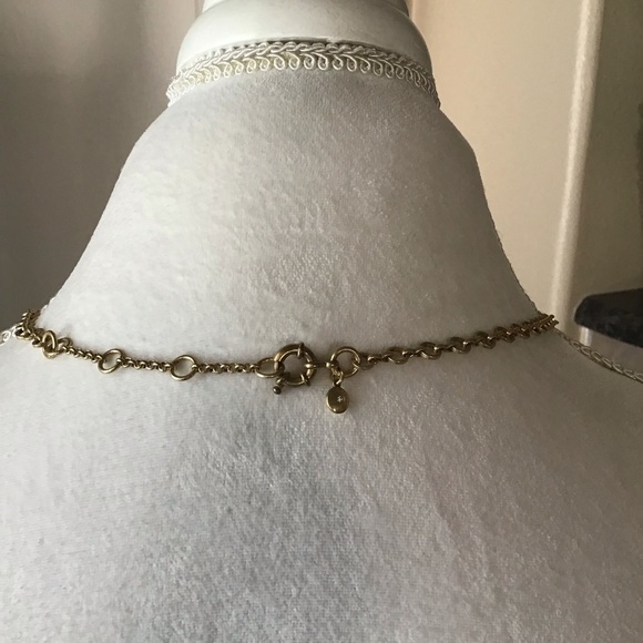 J.Crew Tassel Necklace Gold Tone Chain Black White Seed Bead Fringe Boho Chic - Picture 6 of 14